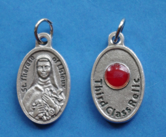 St. Therese "Little Flower" Third Class Relic Medal